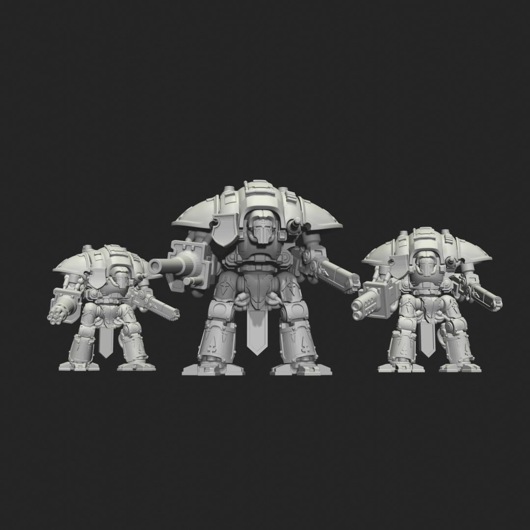 Knight mini 1 3D print model_2