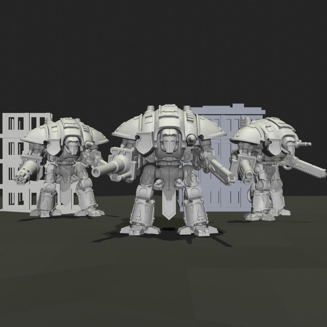 Knight mini 1 3D print model_3