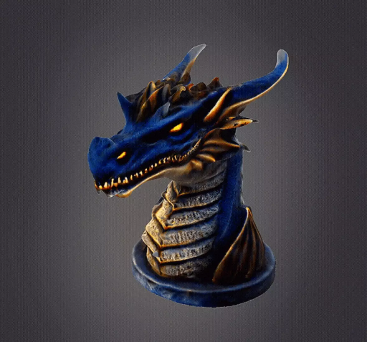 Dragon Bust 2 3D print model_0