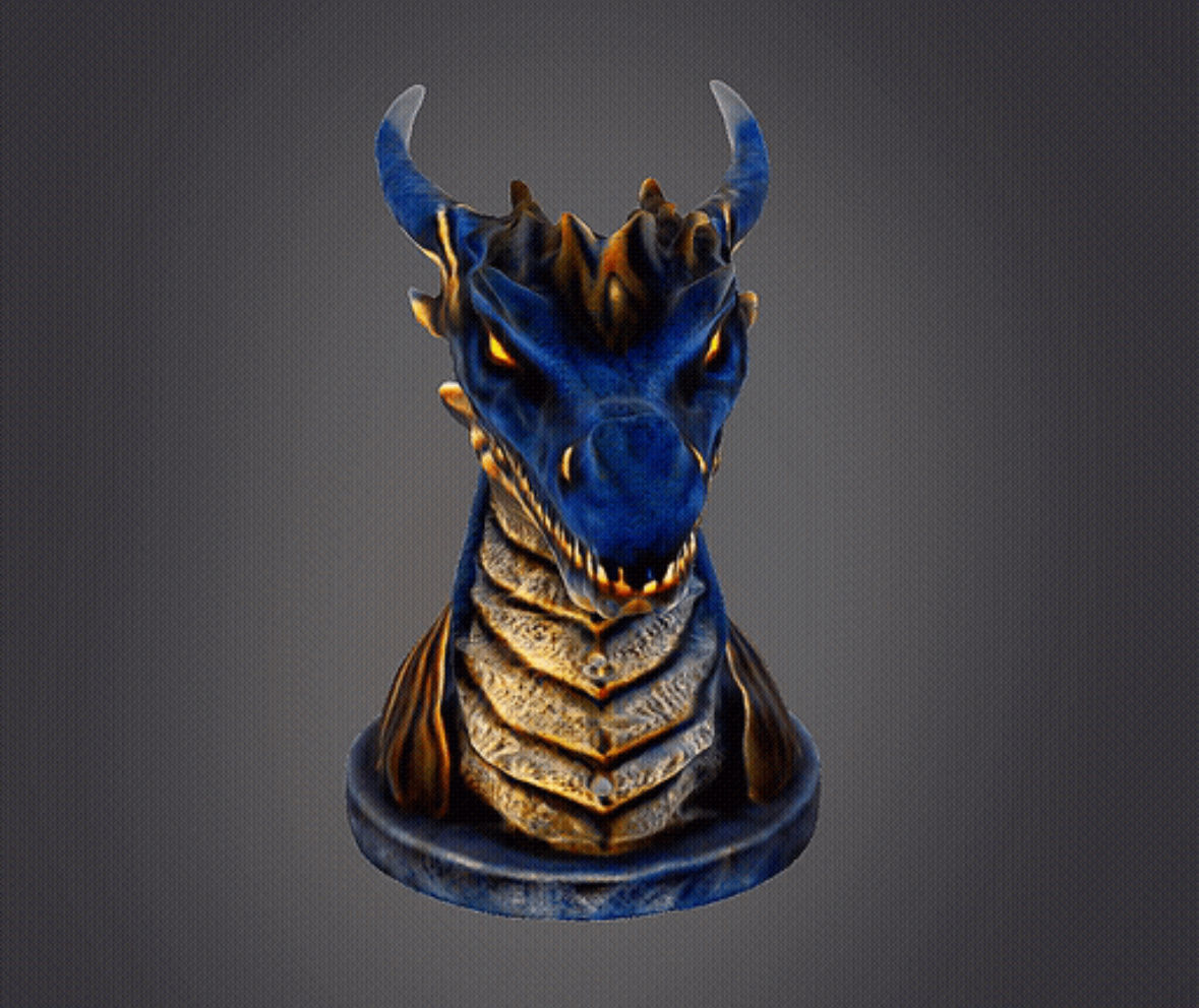 Dragon Bust 2 3D print model_6