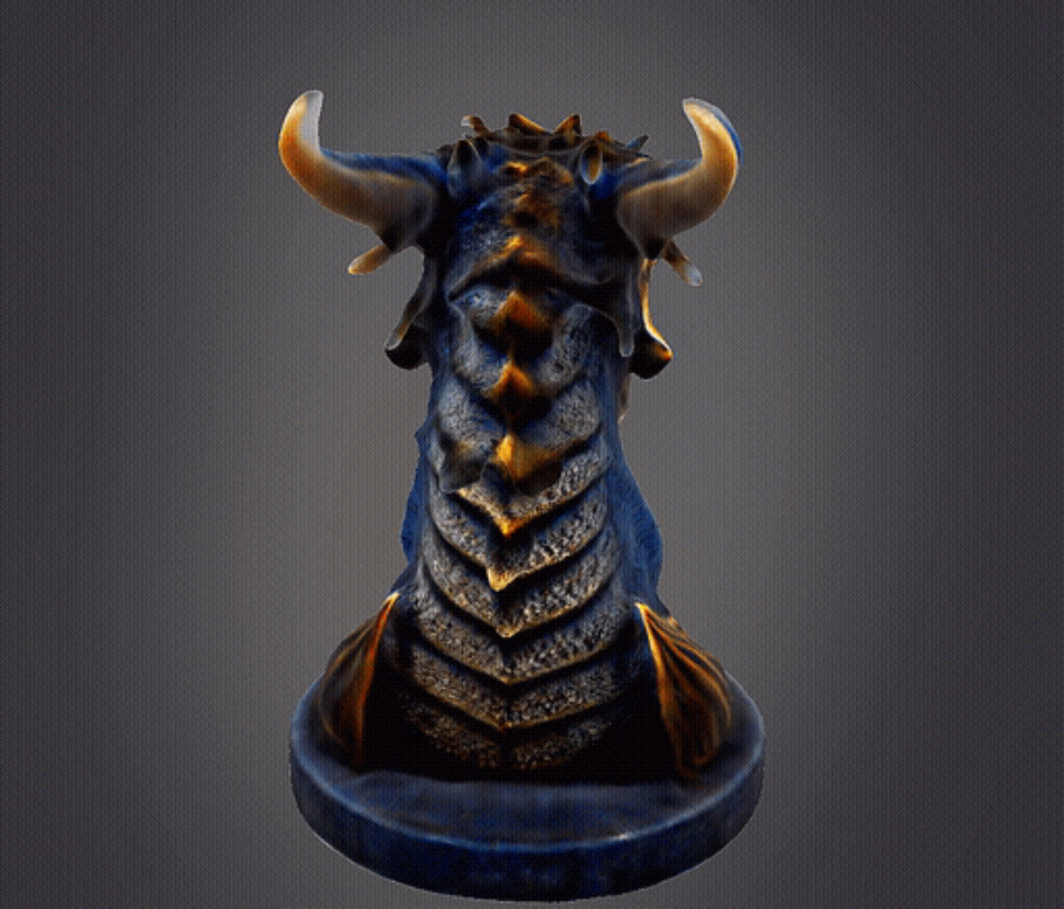 Dragon Bust 2 3D print model_1