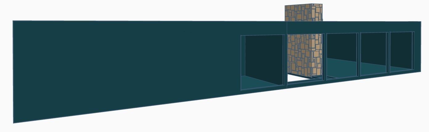 Contemporary Bi-Level Mid-Century House 1-64 S Scale  3D print model_10