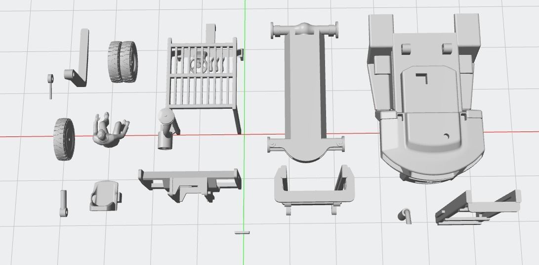 FORKLIFT MODEL 3D print model_12