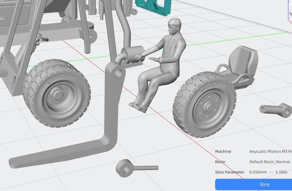 FORKLIFT MODEL 3D print model_9