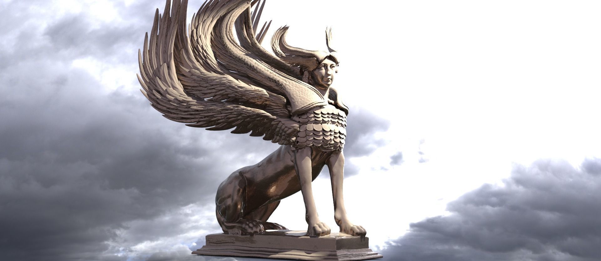 Giza Sphinx collection 3D model_3