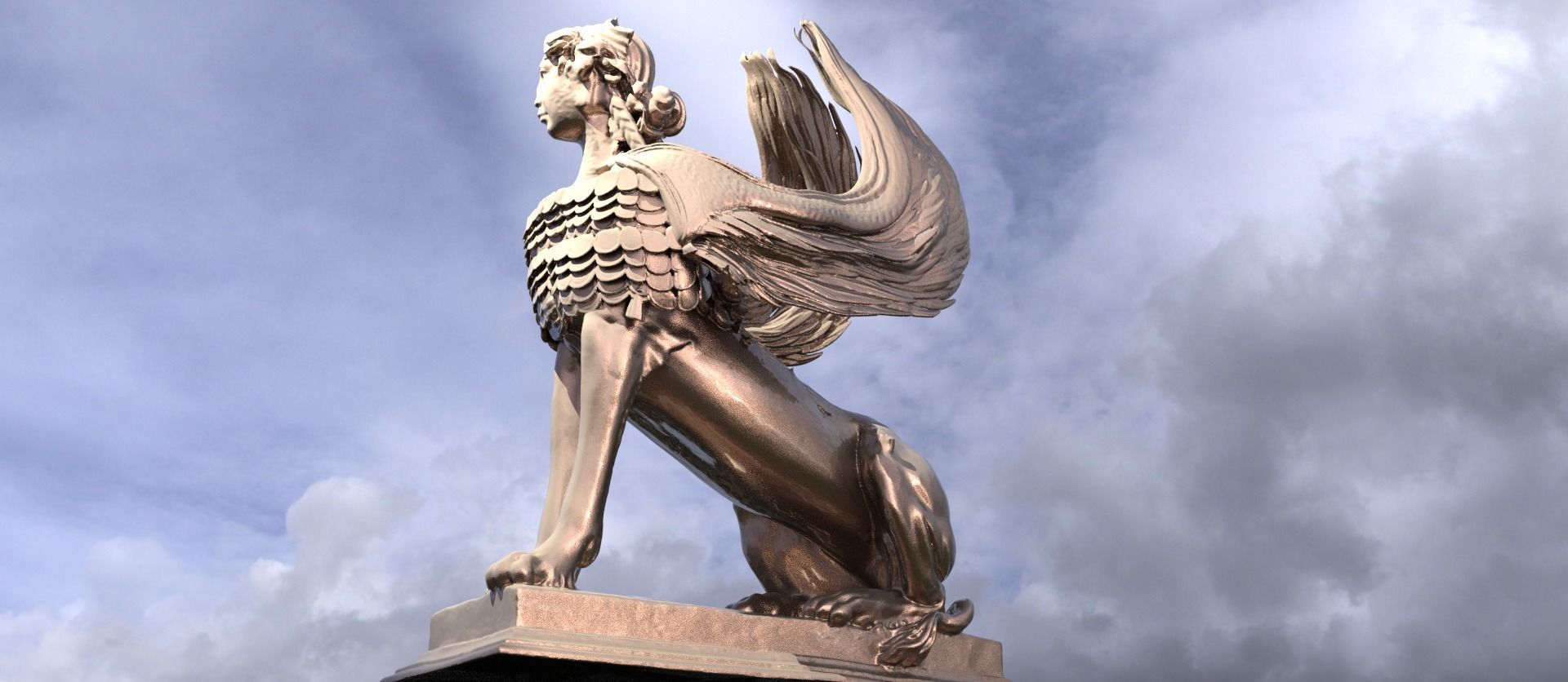 Giza Sphinx collection 3D model_2