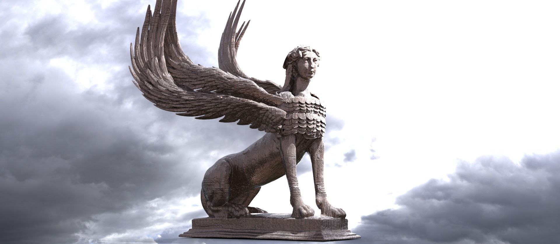 Giza Sphinx collection 3D model_7