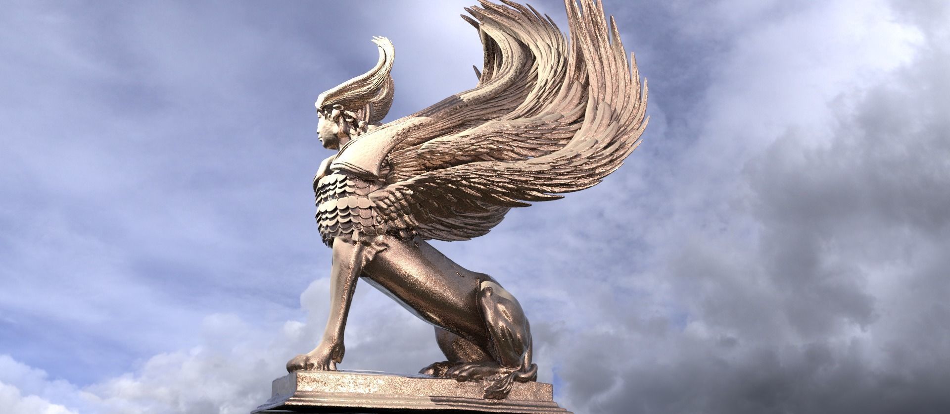 Giza Sphinx collection 3D model_5