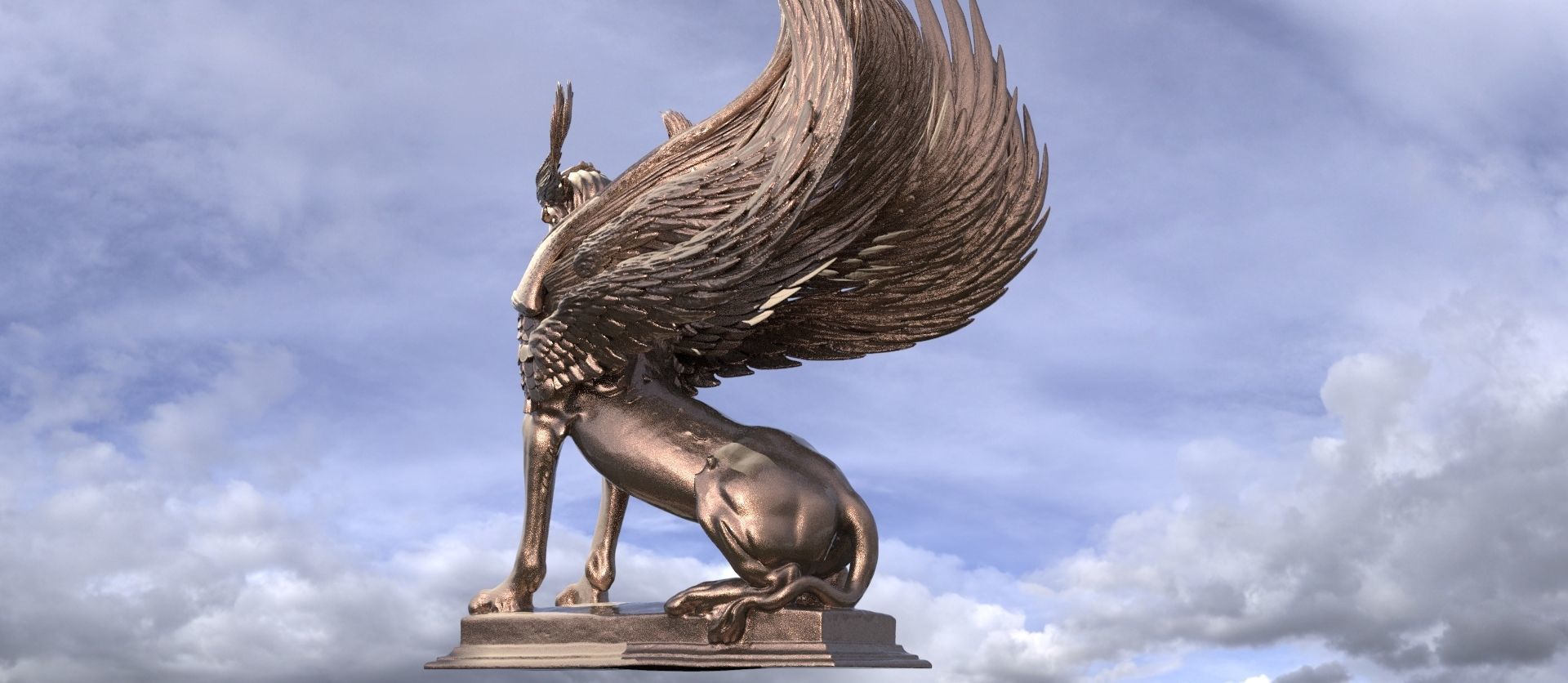 Giza Sphinx collection 3D model_10