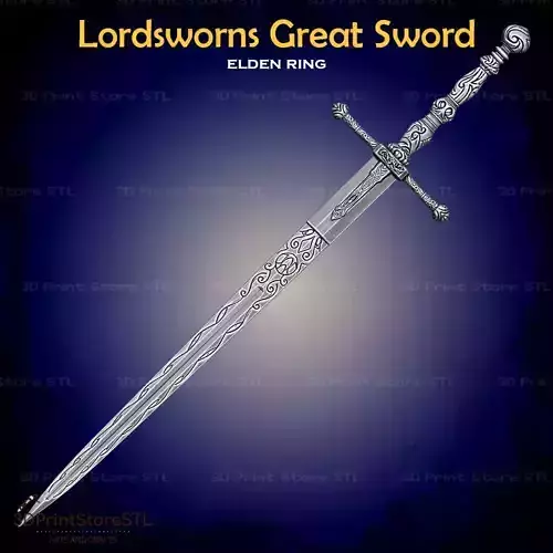 Lordsworns Great Sword Cosplay Elden Ring - STL File