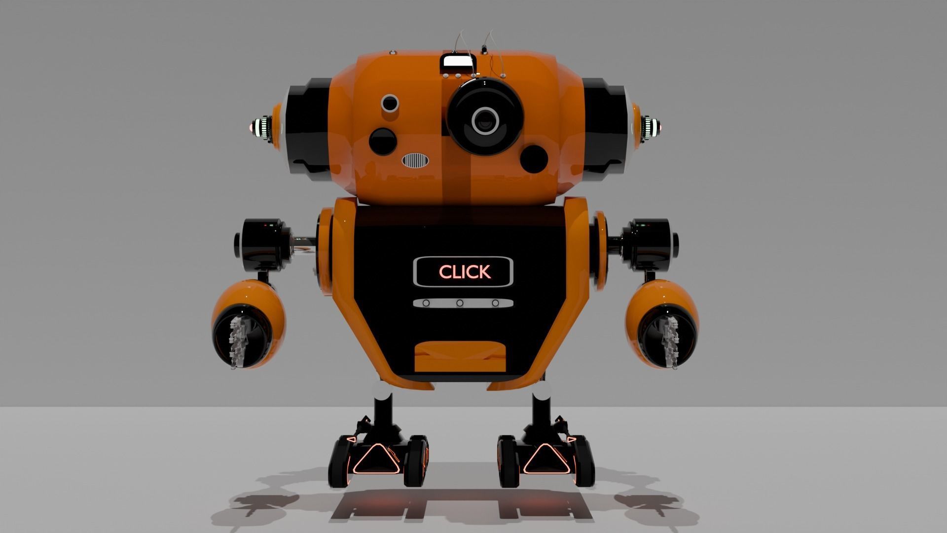 Cute Camera Bot  Click  And Switch 3D model_1