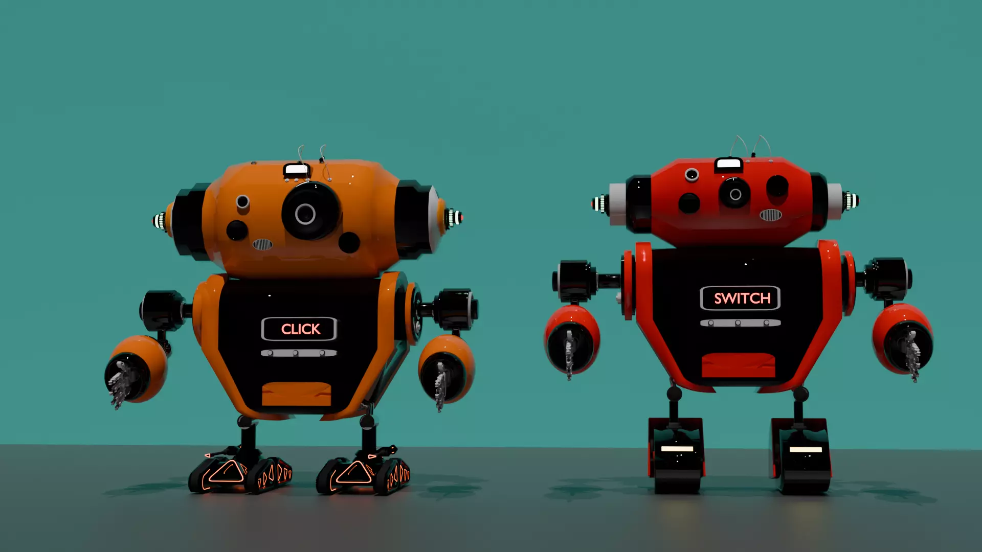 Cute Camera Bot  Click  And Switch 3D model_0