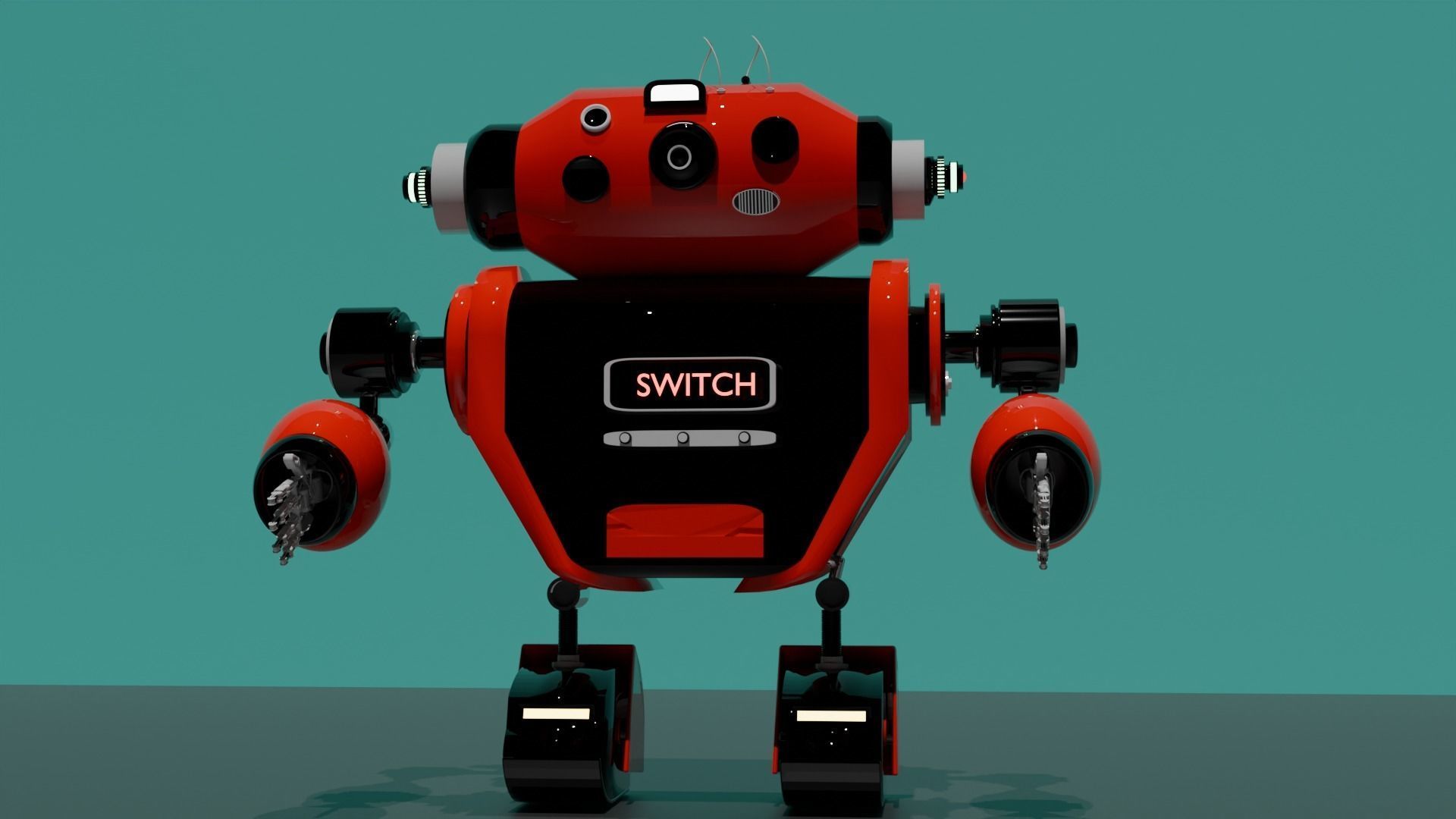 Cute Camera Bot  Click  And Switch 3D model_3