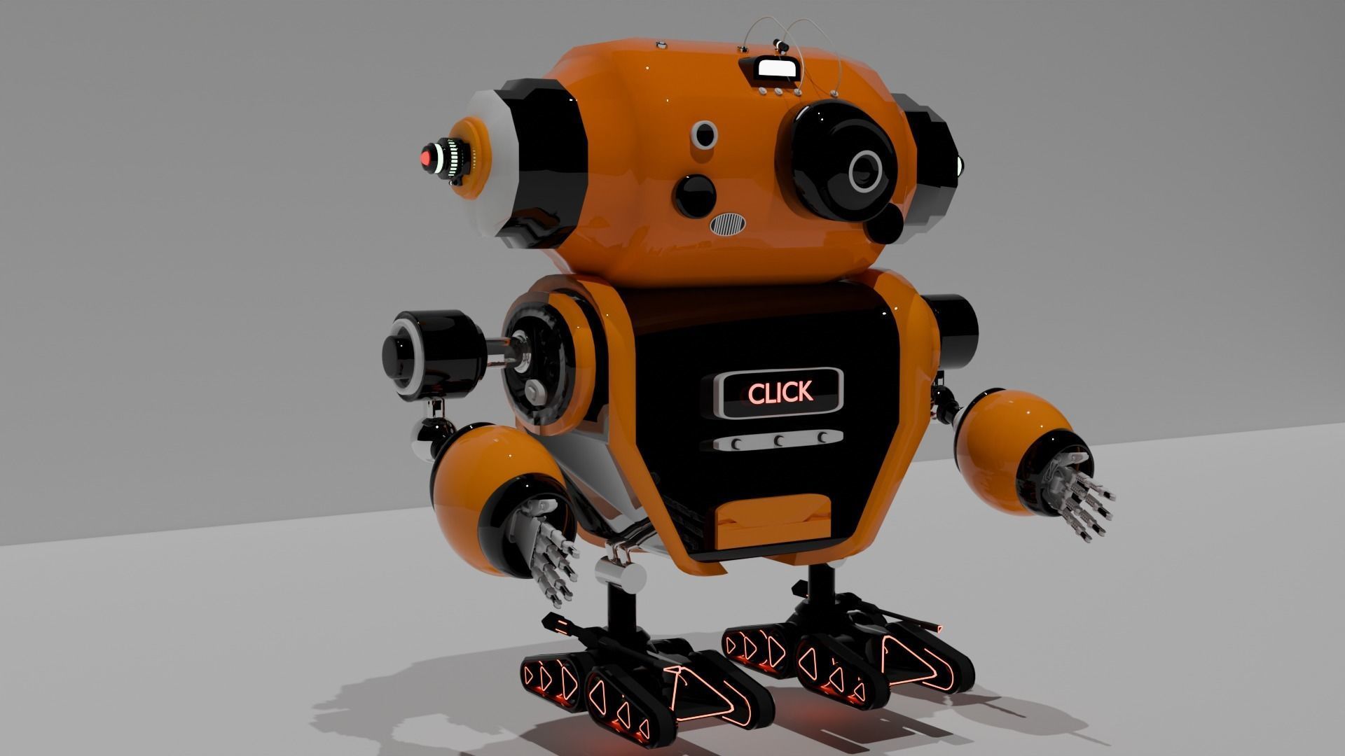 Cute Camera Bot  Click  And Switch 3D model_11