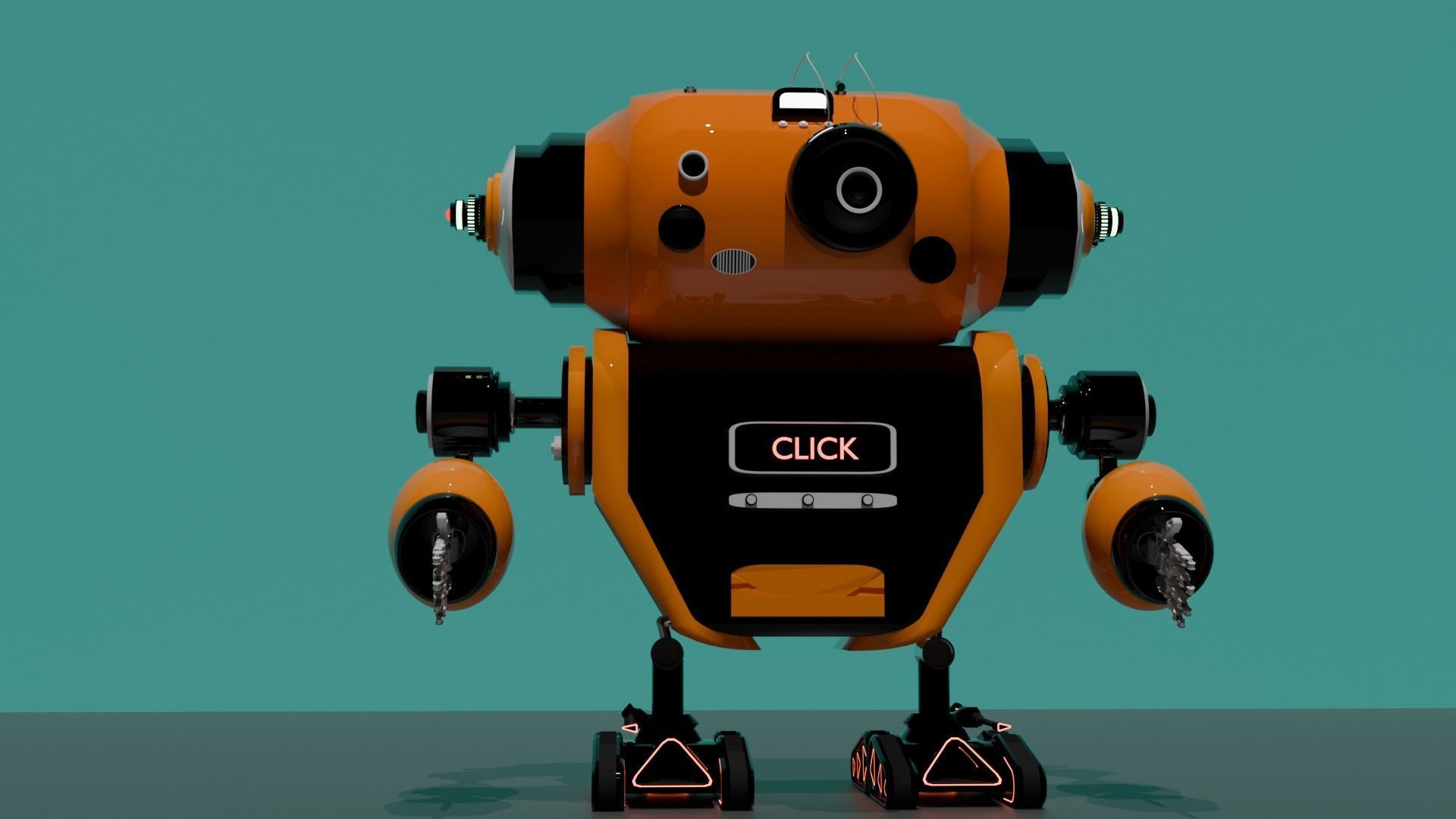 Cute Camera Bot  Click  And Switch 3D model_15
