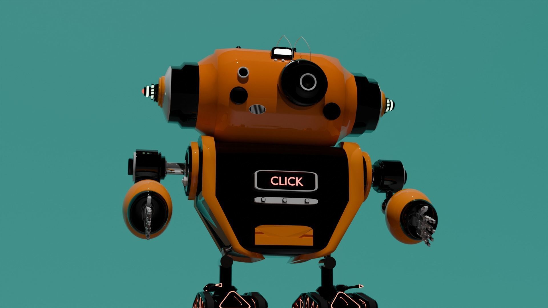 Cute Camera Bot  Click  And Switch 3D model_13