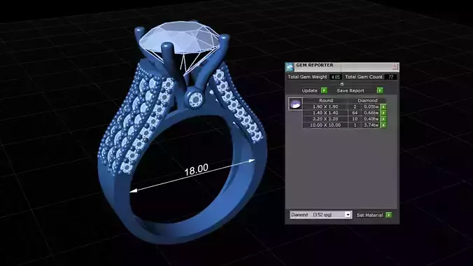 Women Ring 3D print model