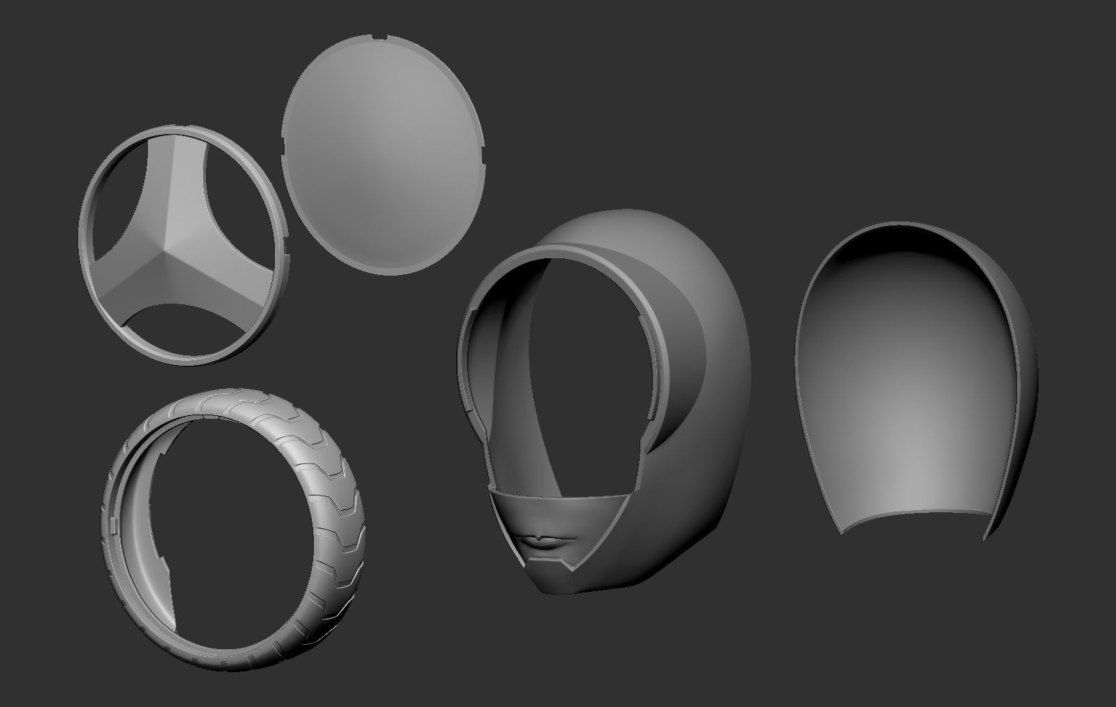 Super sentai Boonboomger Blue Ranger Helmet 3D print model_4