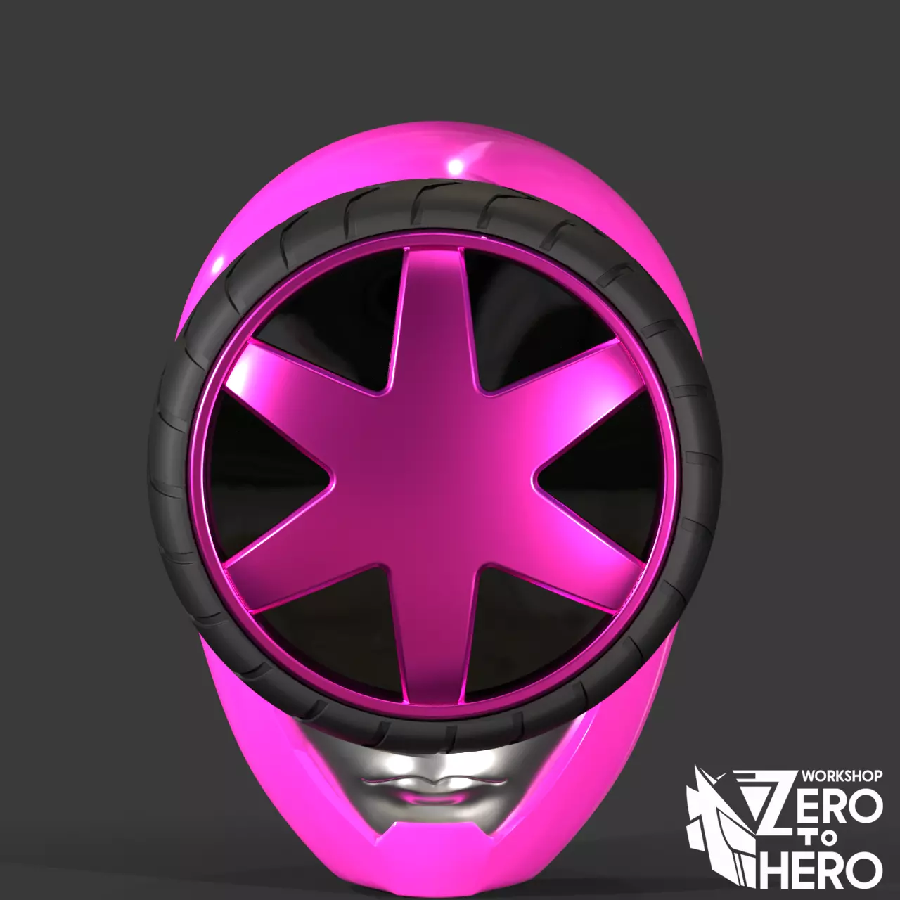 Super sentai Boonboomger Pink Ranger Helmet 3D print model