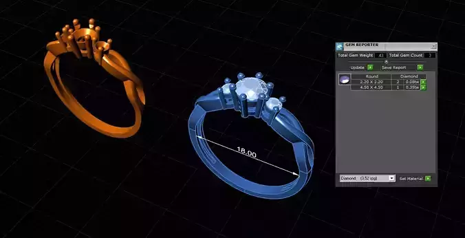 Women Ring 3D print model