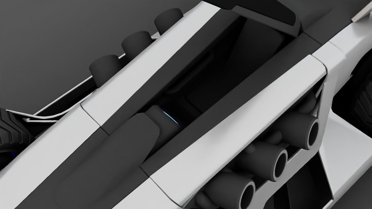 FUTURISTIC RACE CAR Free 3D model_24