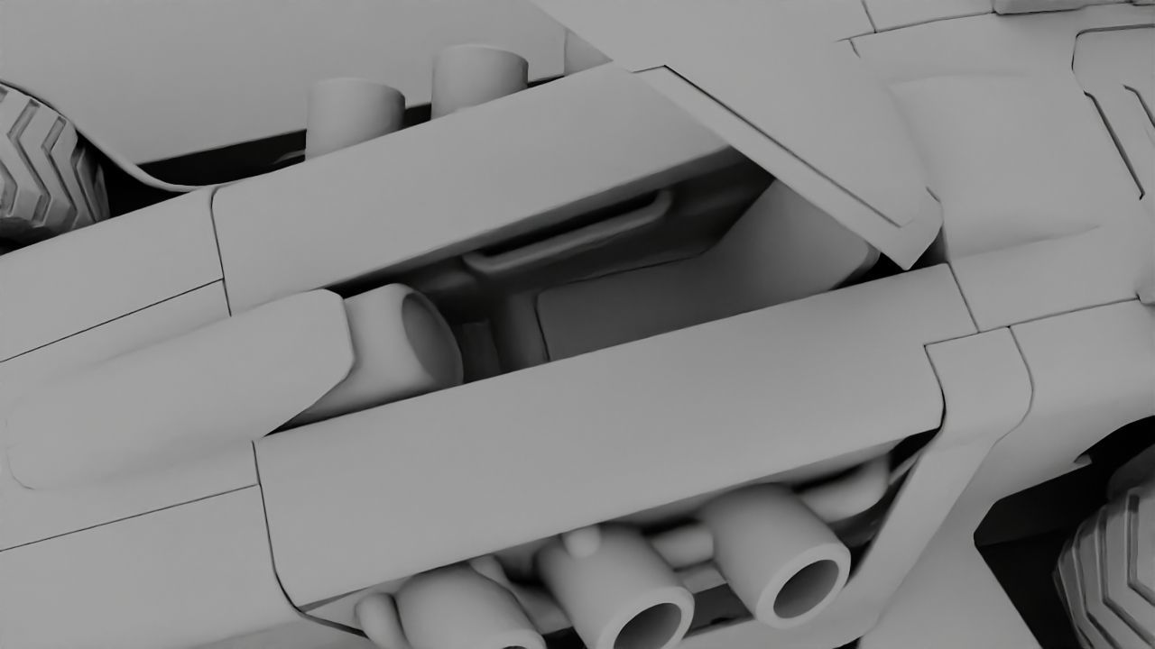 FUTURISTIC RACE CAR Free 3D model_36