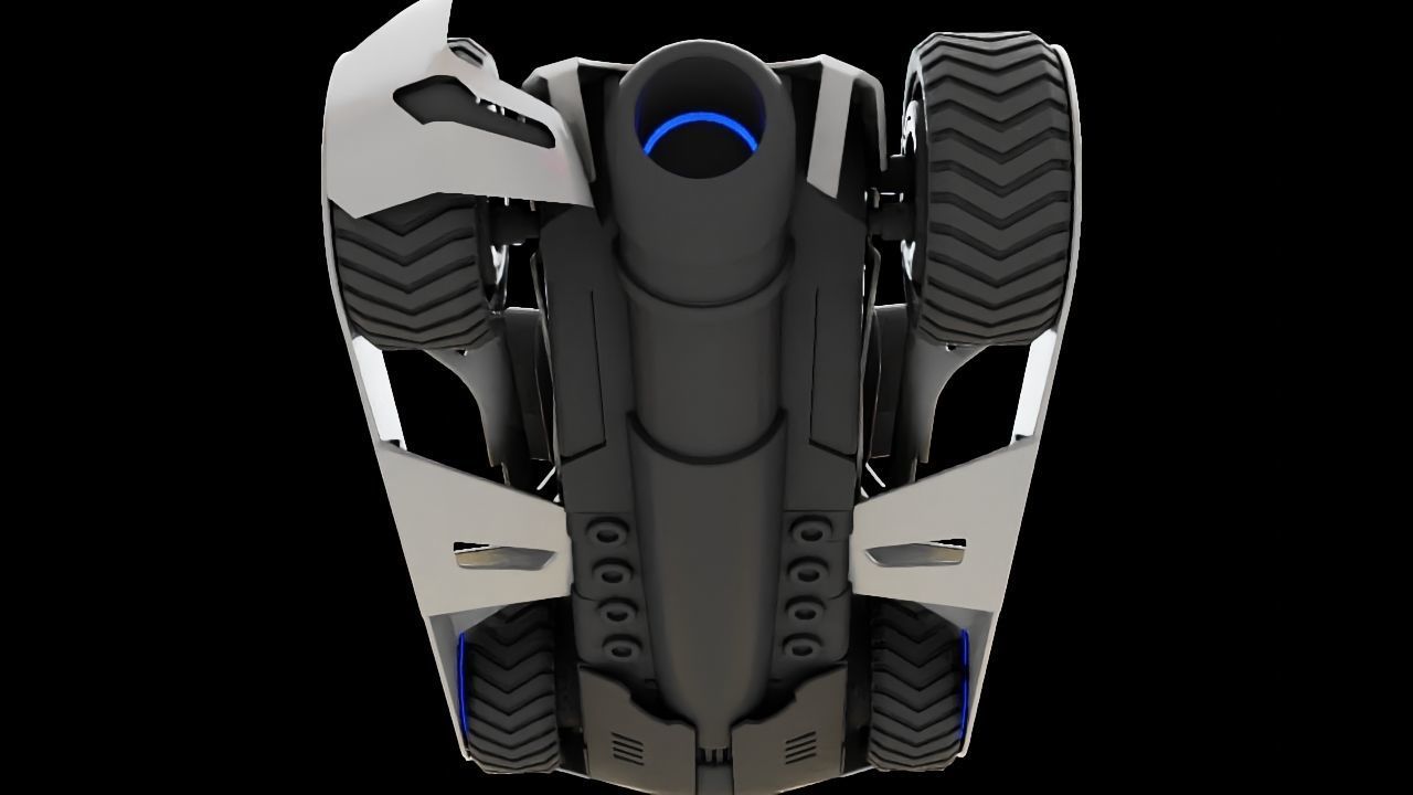 FUTURISTIC RACE CAR Free 3D model_27