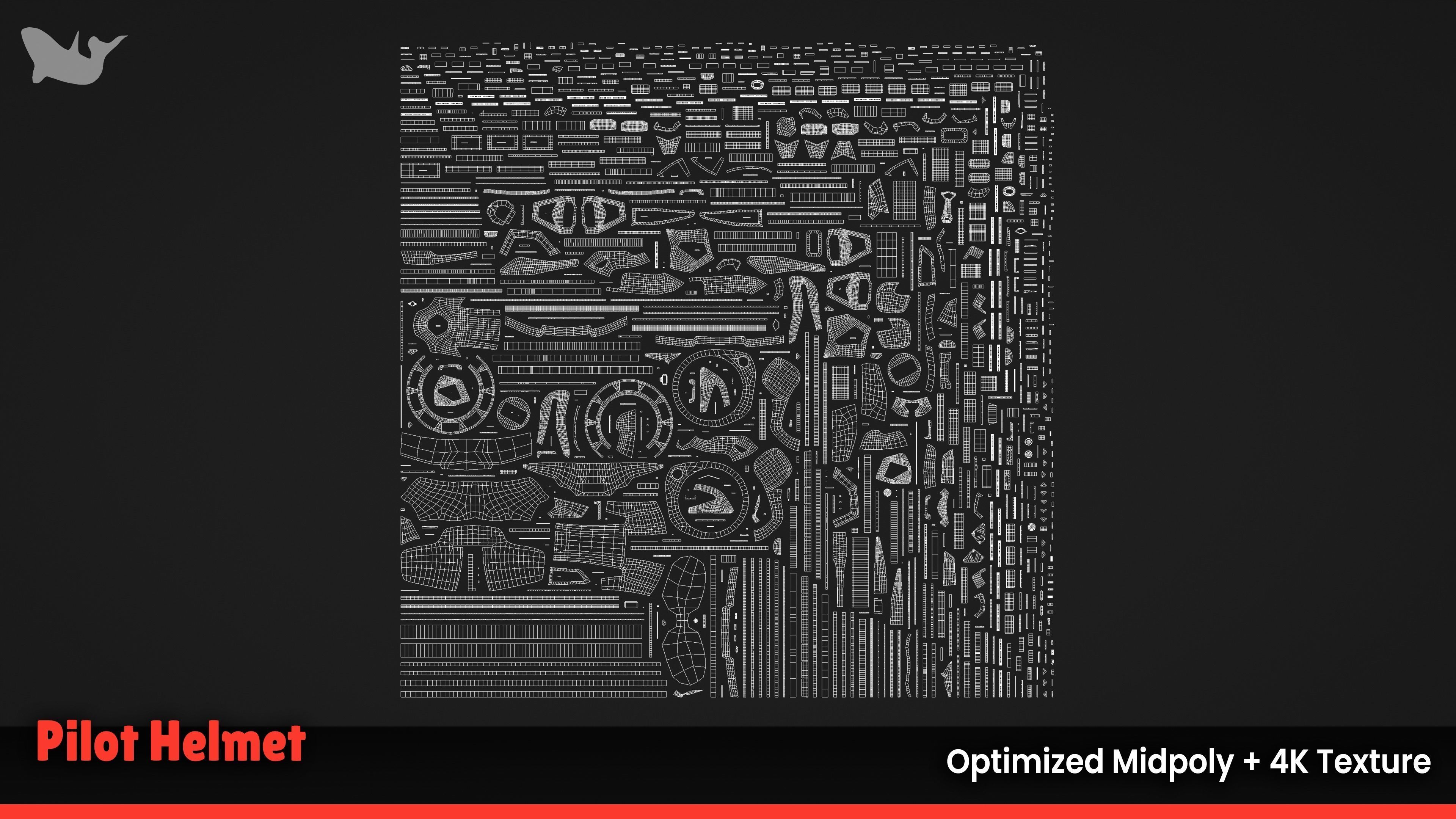 Pilot Helmet 3D model_9