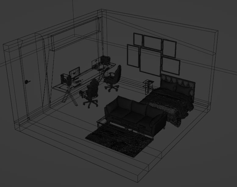 Interior house 3D model_9