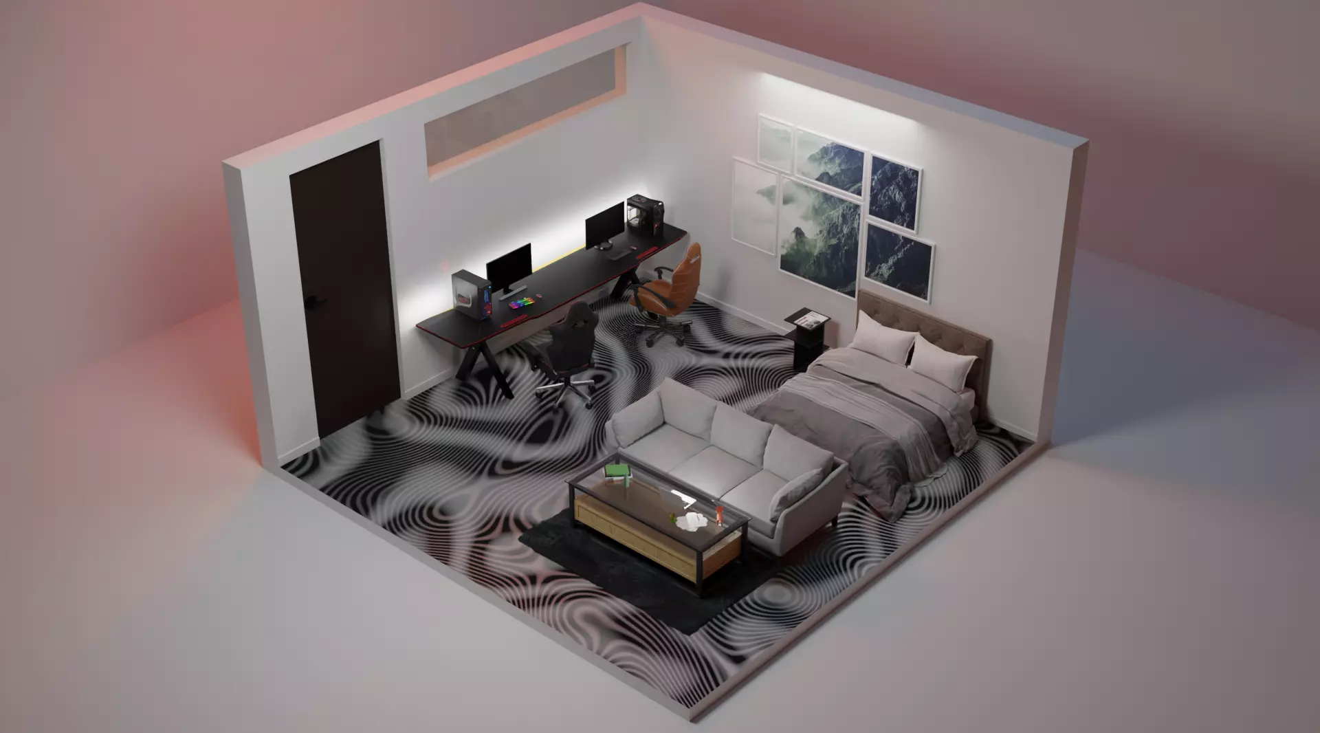 Interior house 3D model_0