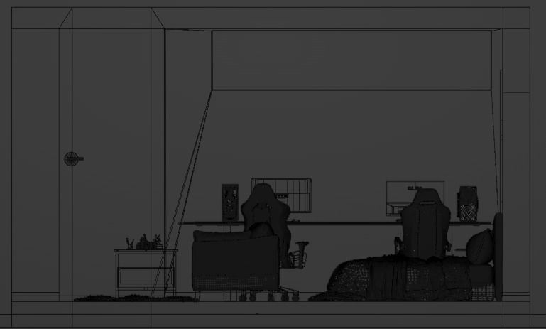 Interior house 3D model_8