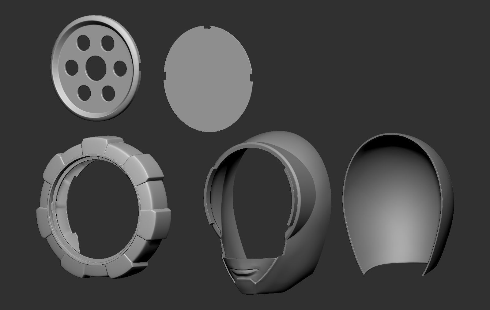 Super sentai Boonboomger Orange Ranger Helmet 3D print model_5