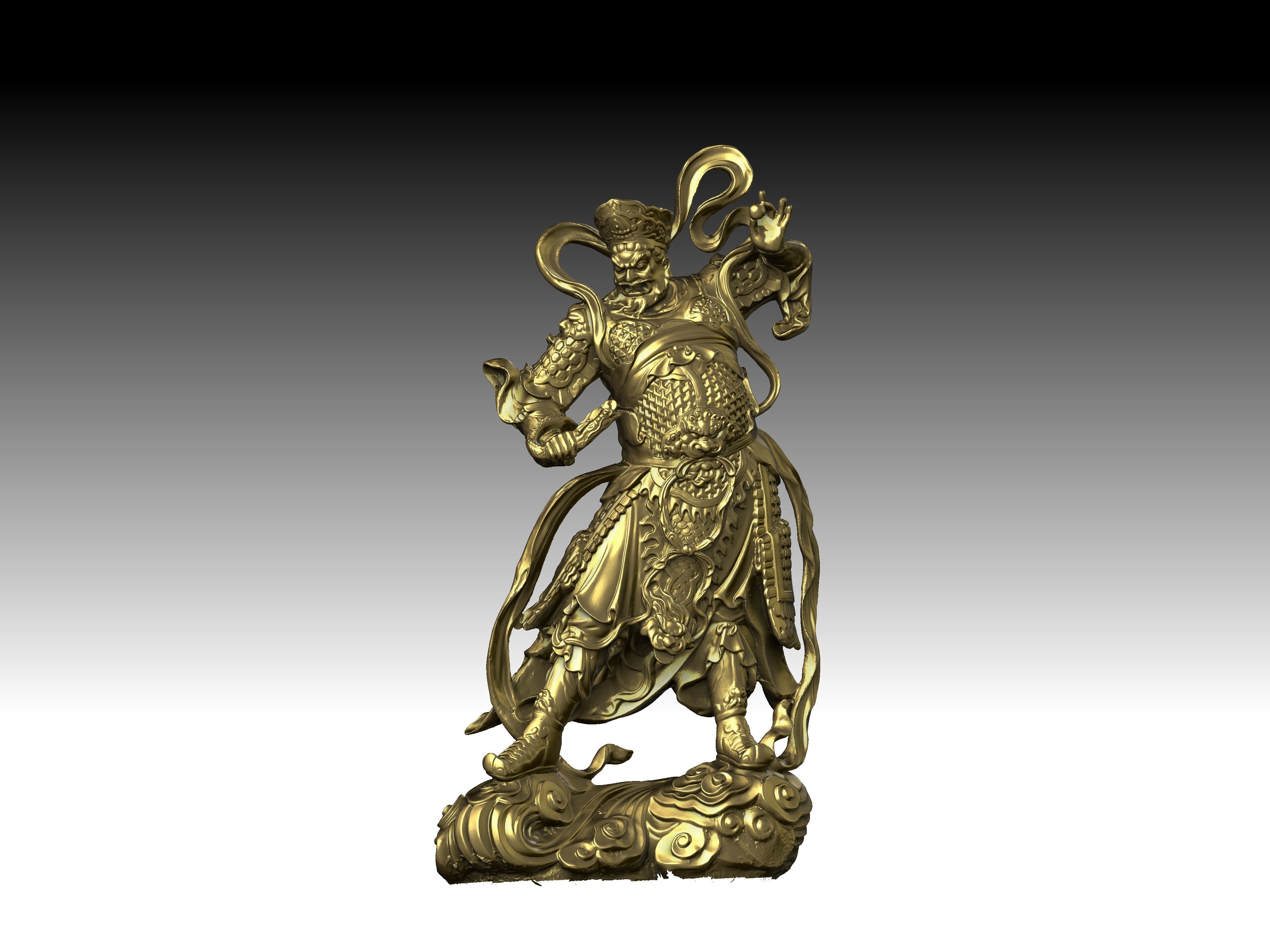 3D model of the four heavenly kings 3D print model_5