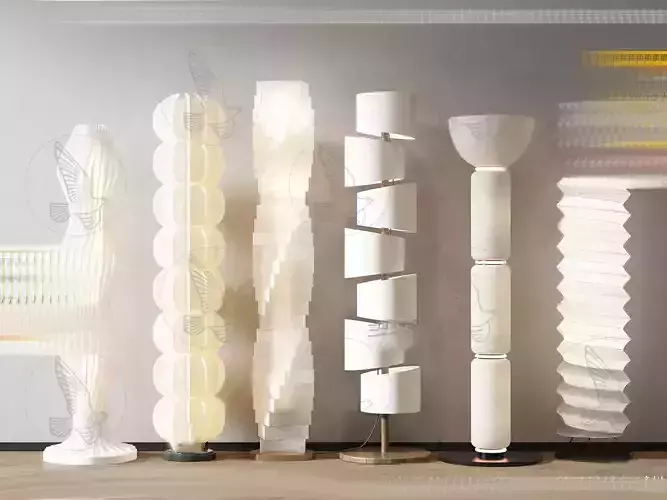 Modern chandelier combination 3D model download 3D model