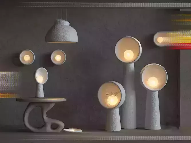 Modern chandelier combination 3D model download 3D model