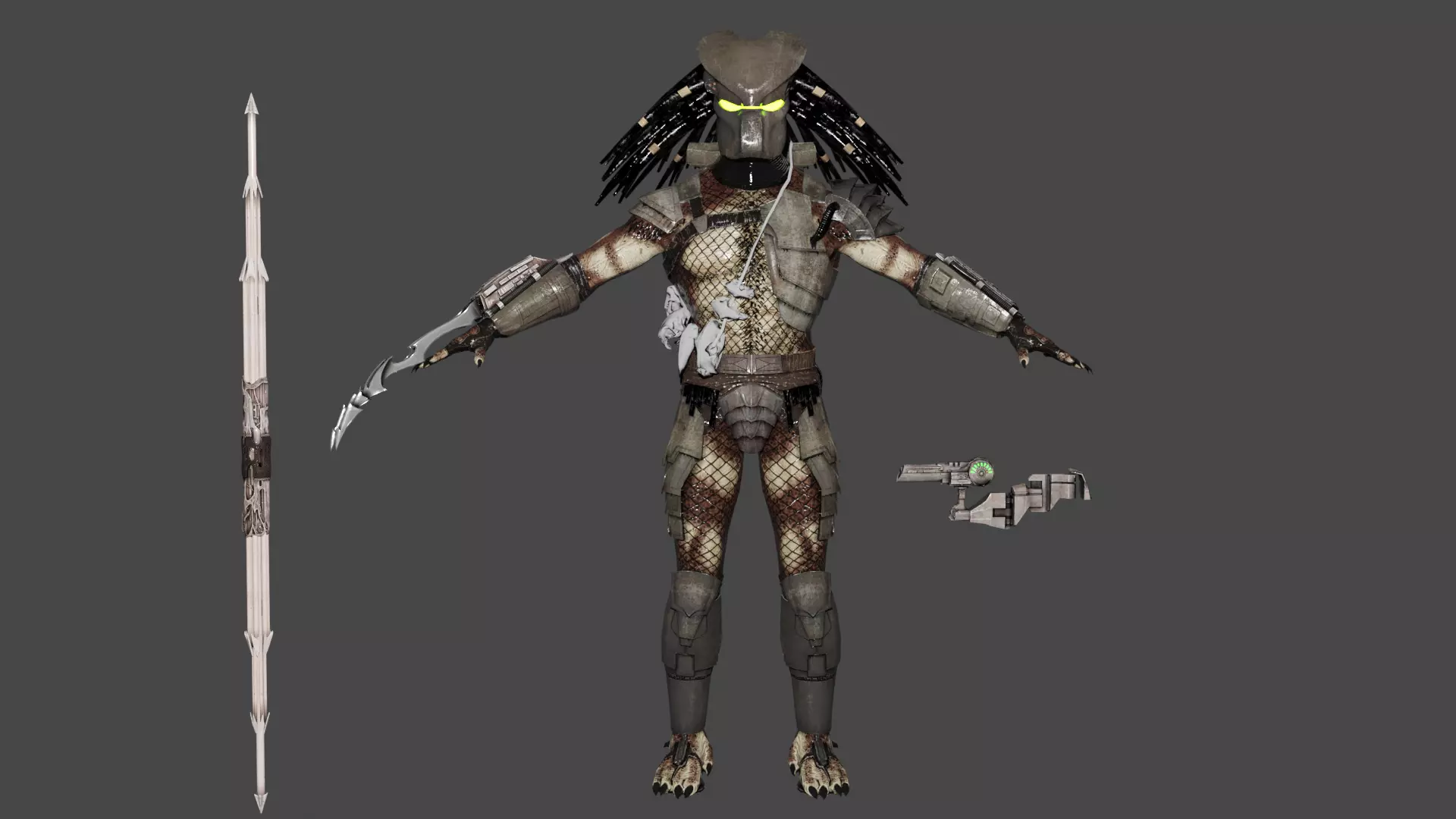 Predator Attacking Model Predator 3D model rigged | CGTrader