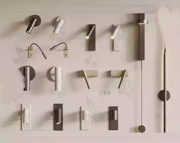 Modern chandelier combination 3D model download Low-poly 3D model