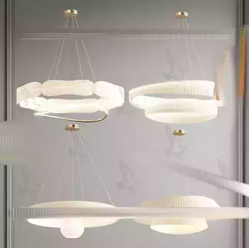 Modern chandelier combination 3D model download