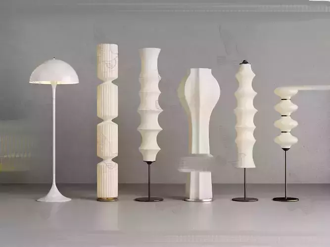 Modern chandelier combination 3D model download