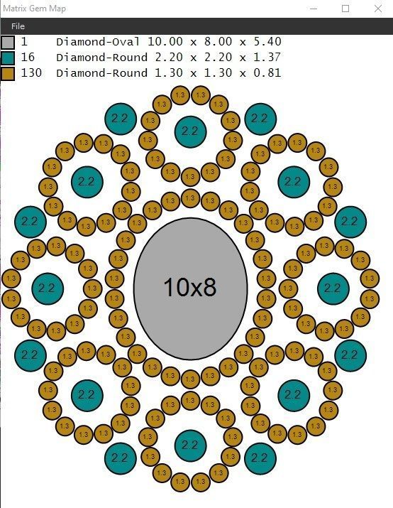 Cluster Engagement Ring  3D print model_1