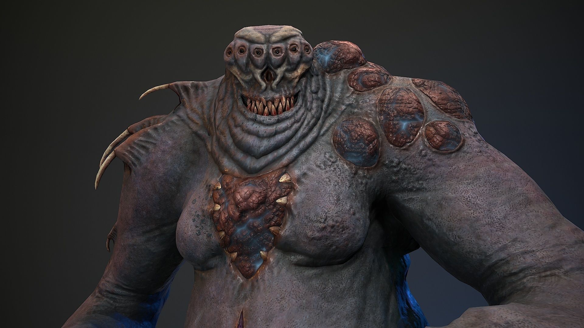 Mutant Monster 7 Low-poly 3D model_18