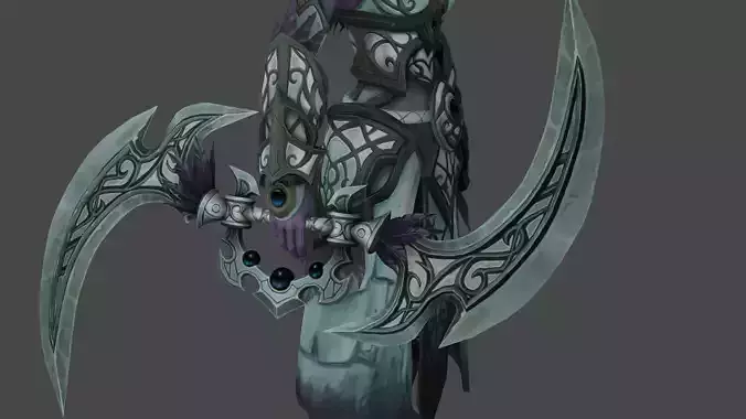 Tyrande Glaive Cosplay 3D Model STL File - World of Warcraft  3D print model