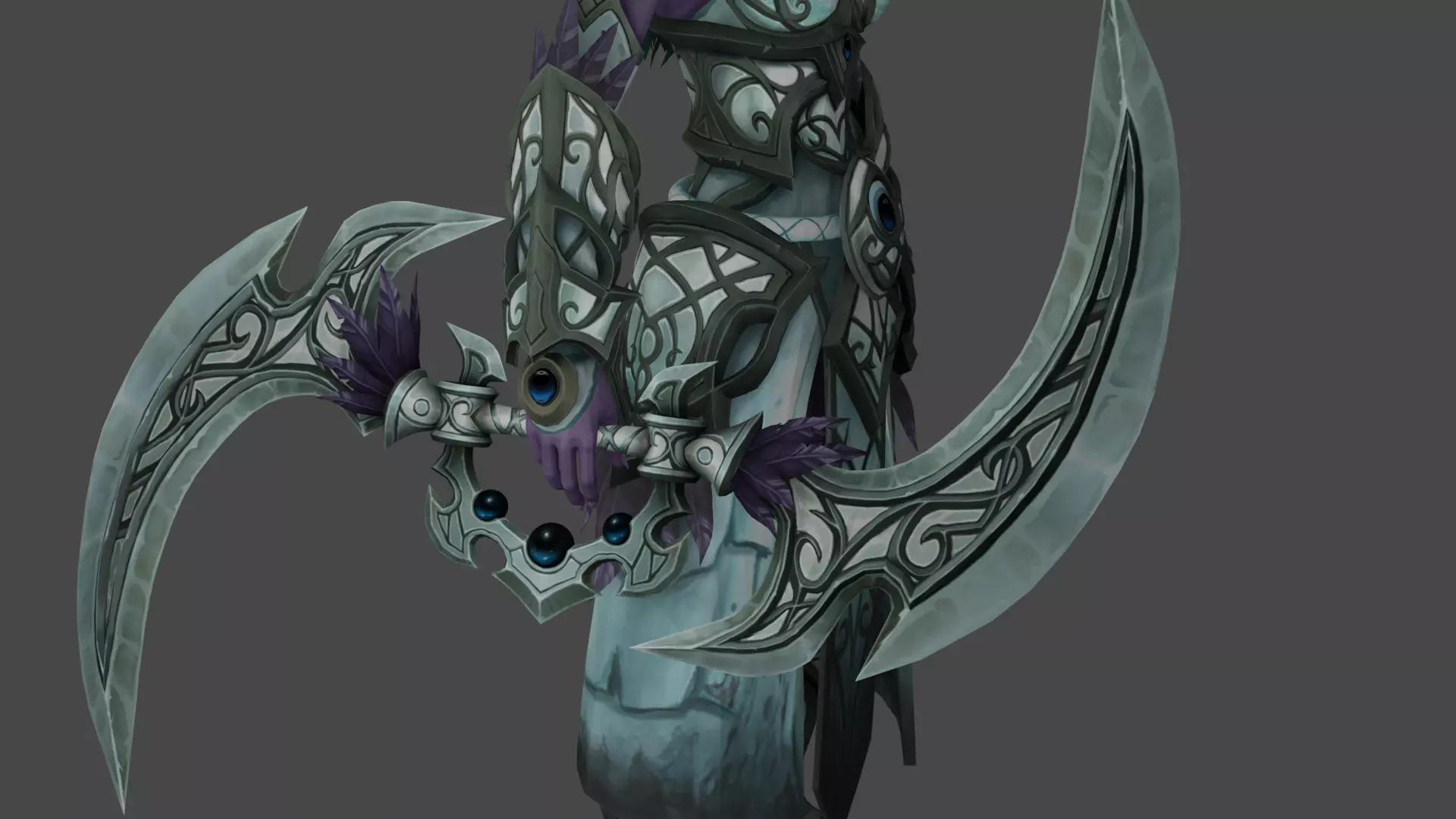 Tyrande Glaive Cosplay 3D Model STL File - World of Warcraft  3D print model_0