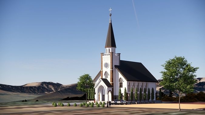 gereja klasik 3D model