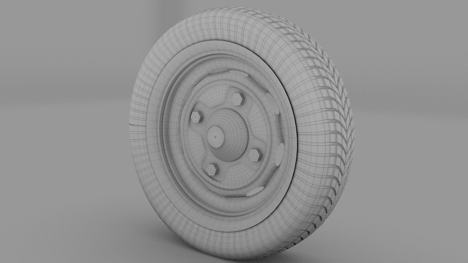 Generic Wheel 3D model_5