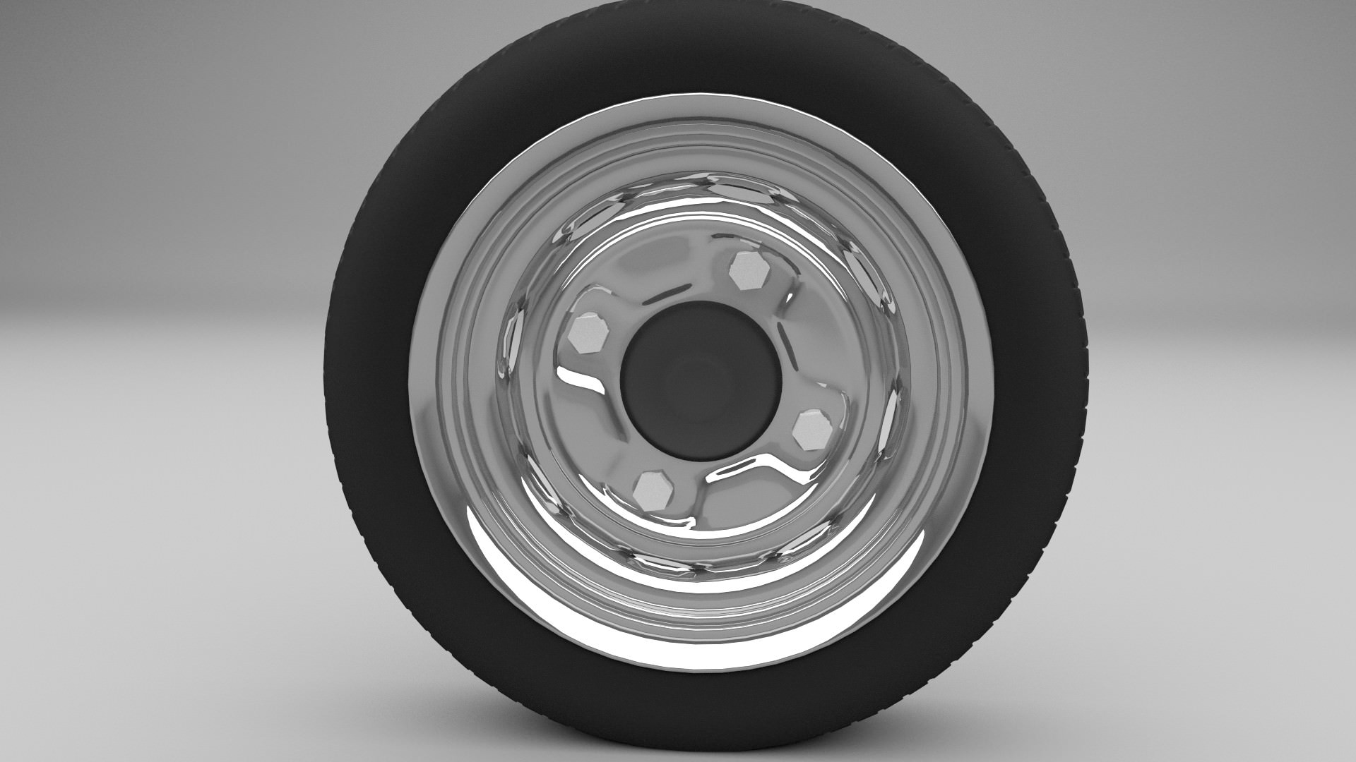 Generic Wheel 3D model_1