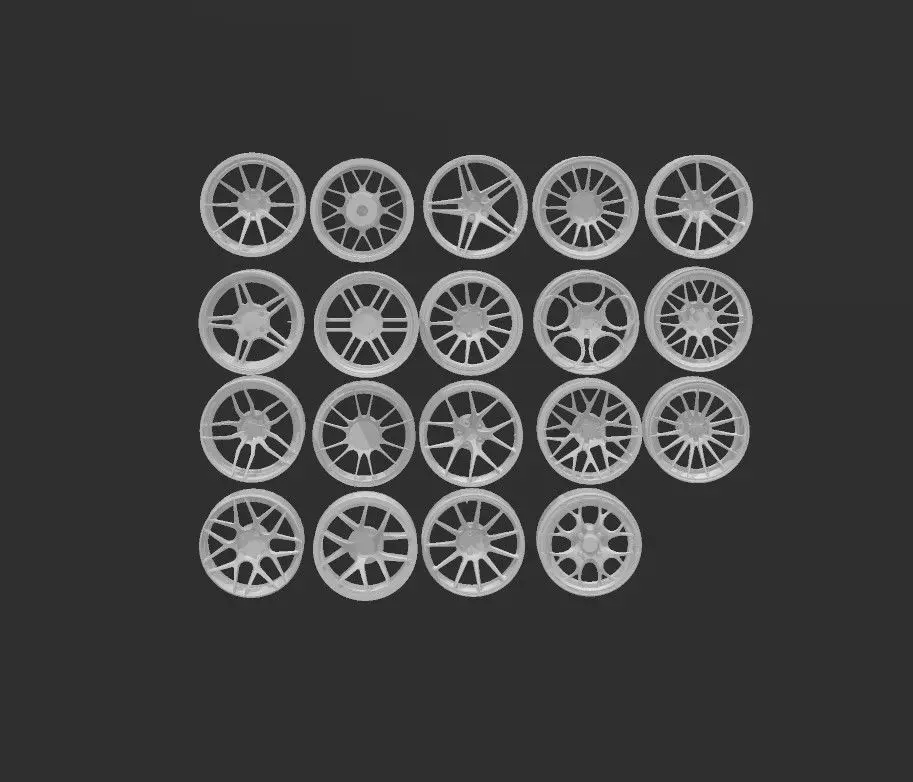 19 PCS HOT WHEELS RIM PACKS 3D print model_0