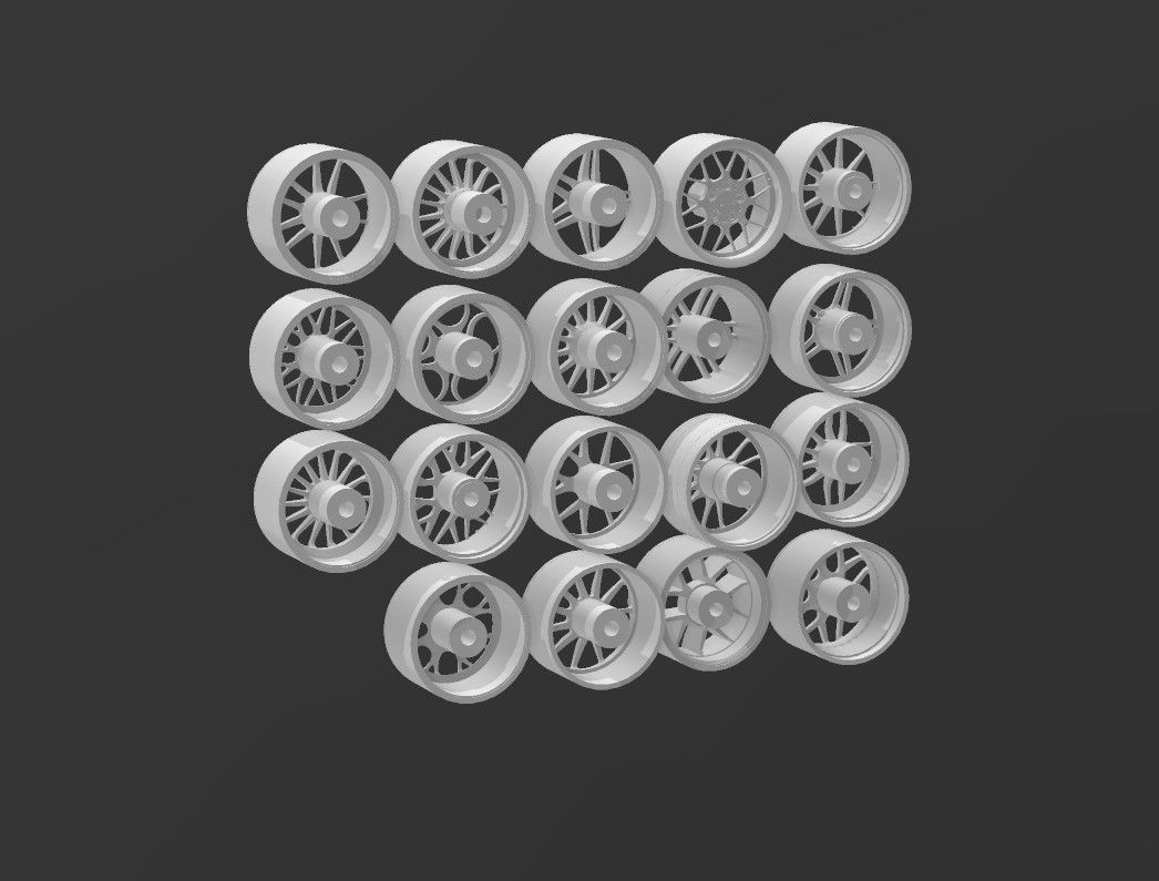 19 PCS HOT WHEELS RIM PACKS 3D print model_1