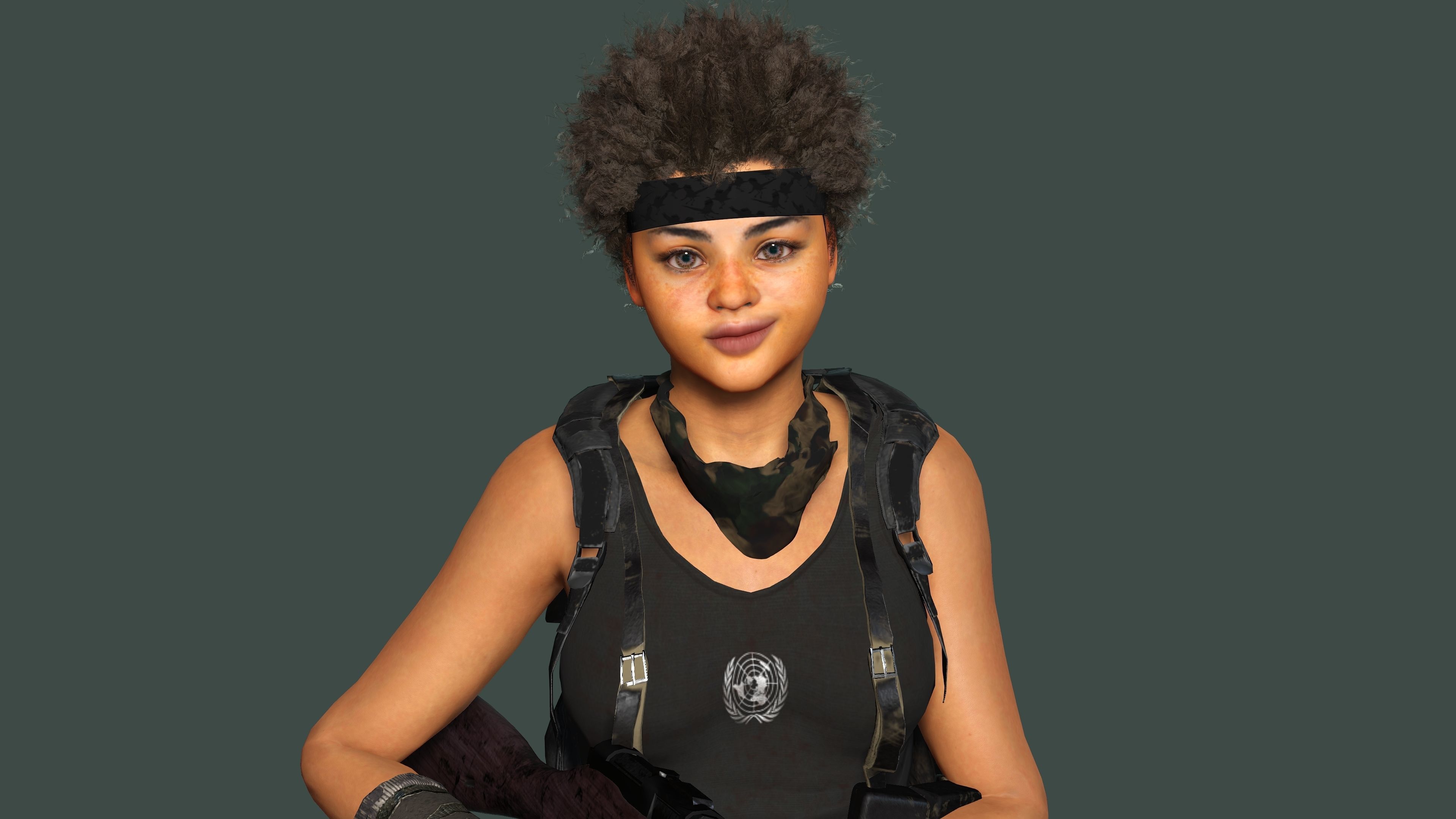 AAA 3D REALISTIC HUMAN CHARACTER -TEENAGE SURVIVOR APOCALYPTIC 2 Low-poly 3D model_8