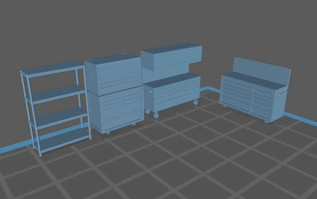 DIORAMA GARAGE DIECAST 1  64   1  18   1  24   1 43 and more 3D print model_8